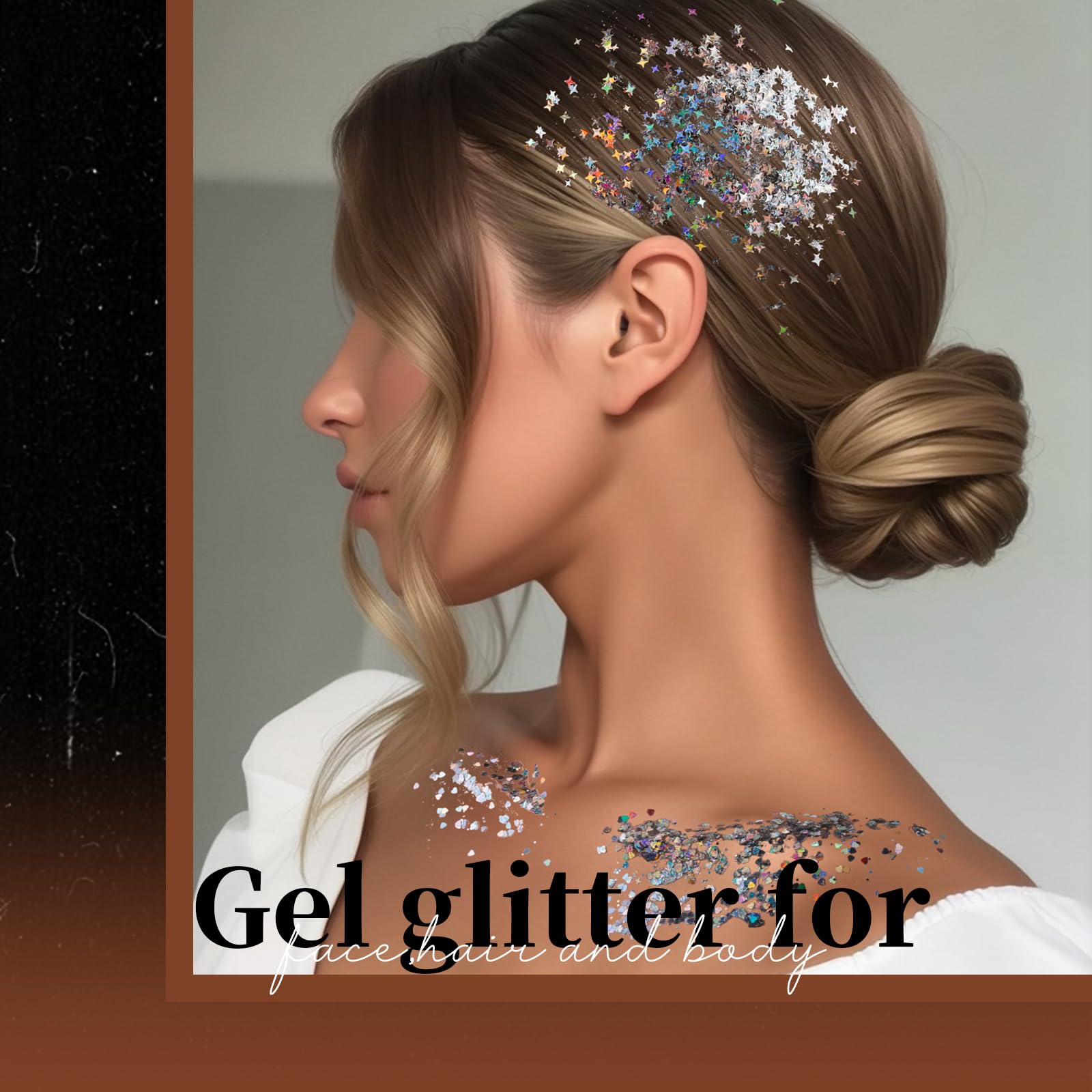 Teenitor hair glitter stars silver adds dazzling accents to braided looks