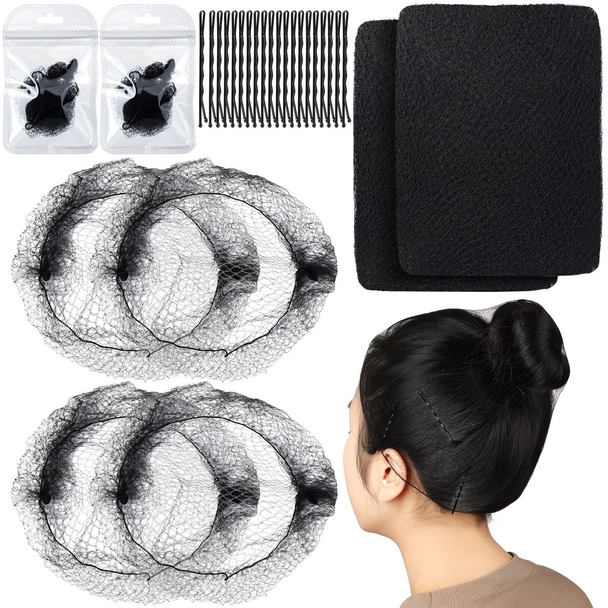 Teenitor 24-inch hair net covers all hair for a secure fit in busy kitchens.