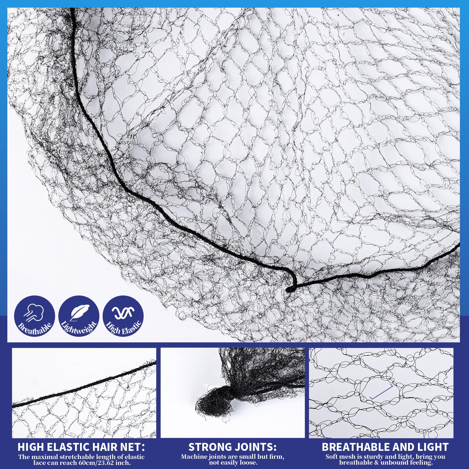 Teenitor breathable mesh hair net lightweight yet sturdy for long shift use.