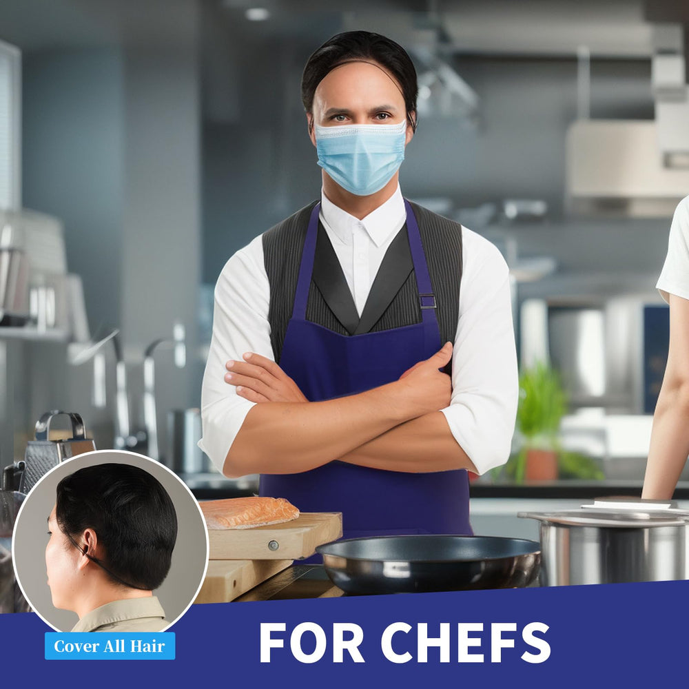 Teenitor large-size hair net ideal for chefs, bakers, lab techs in food service.