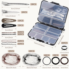 Teenitor hair nets brown and black for secure updos and clean lines.