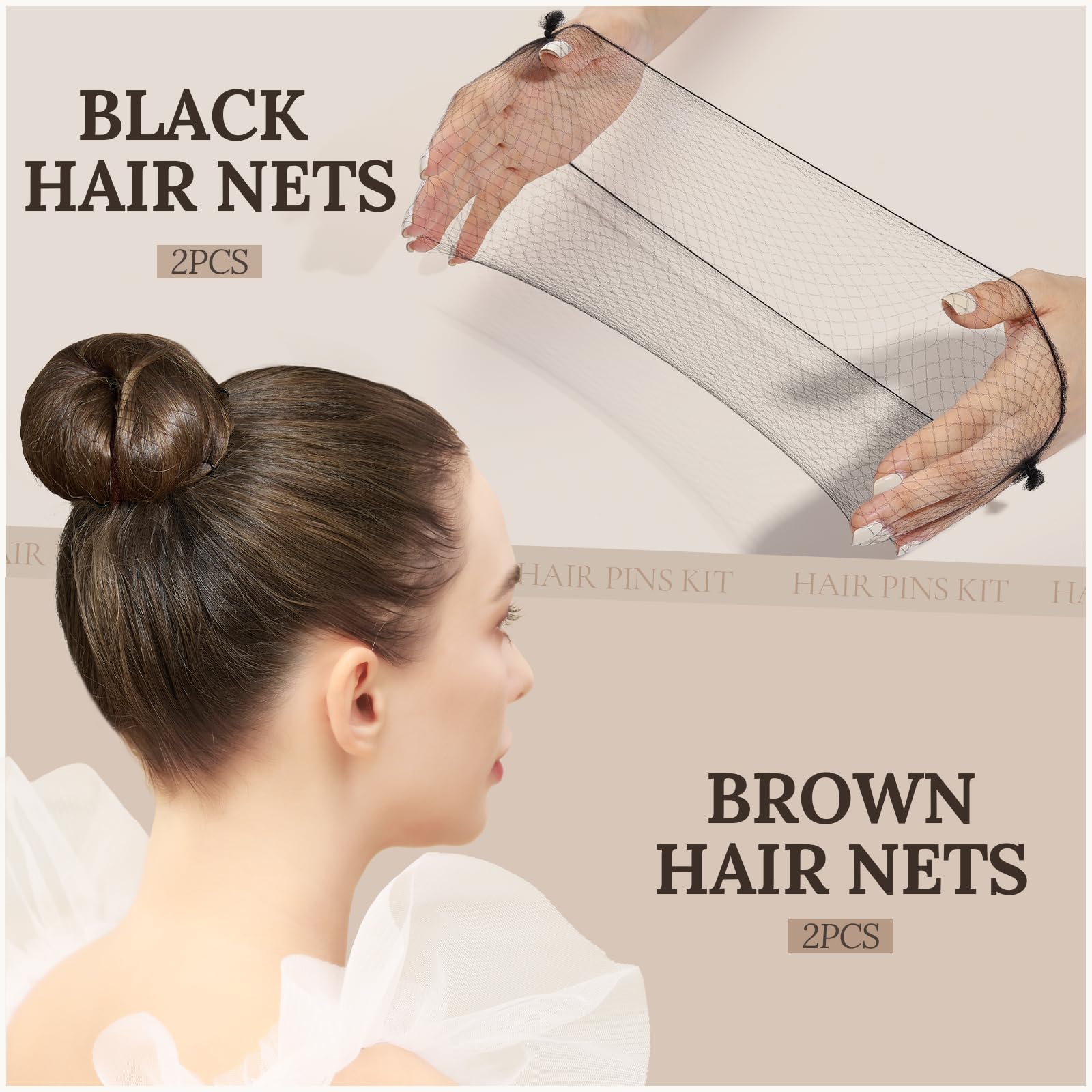 Teenitor brown and black hair pins providing secure hold without slippage daily.