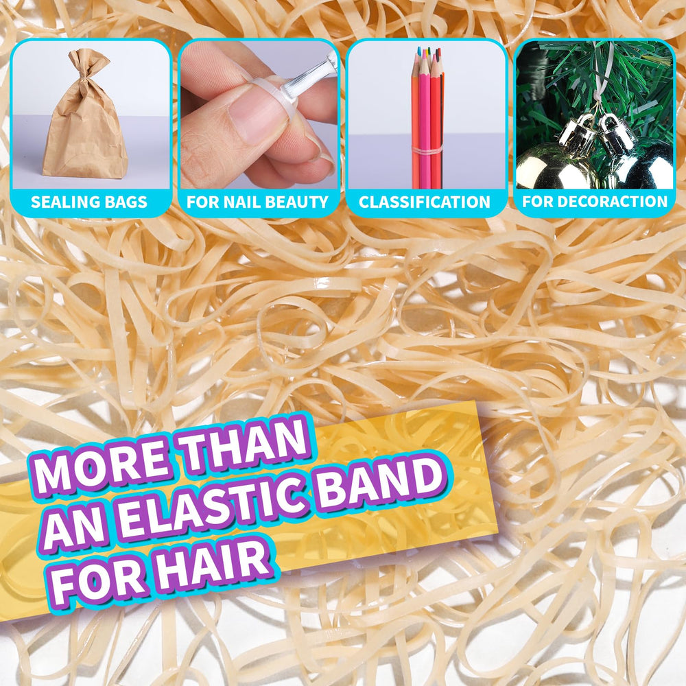 Teenitor beige hair tie used for braids for tidy, neat looks