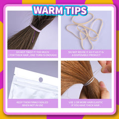 Teenitor beige hair tie on ponytail demonstrates secure, comfortable hold