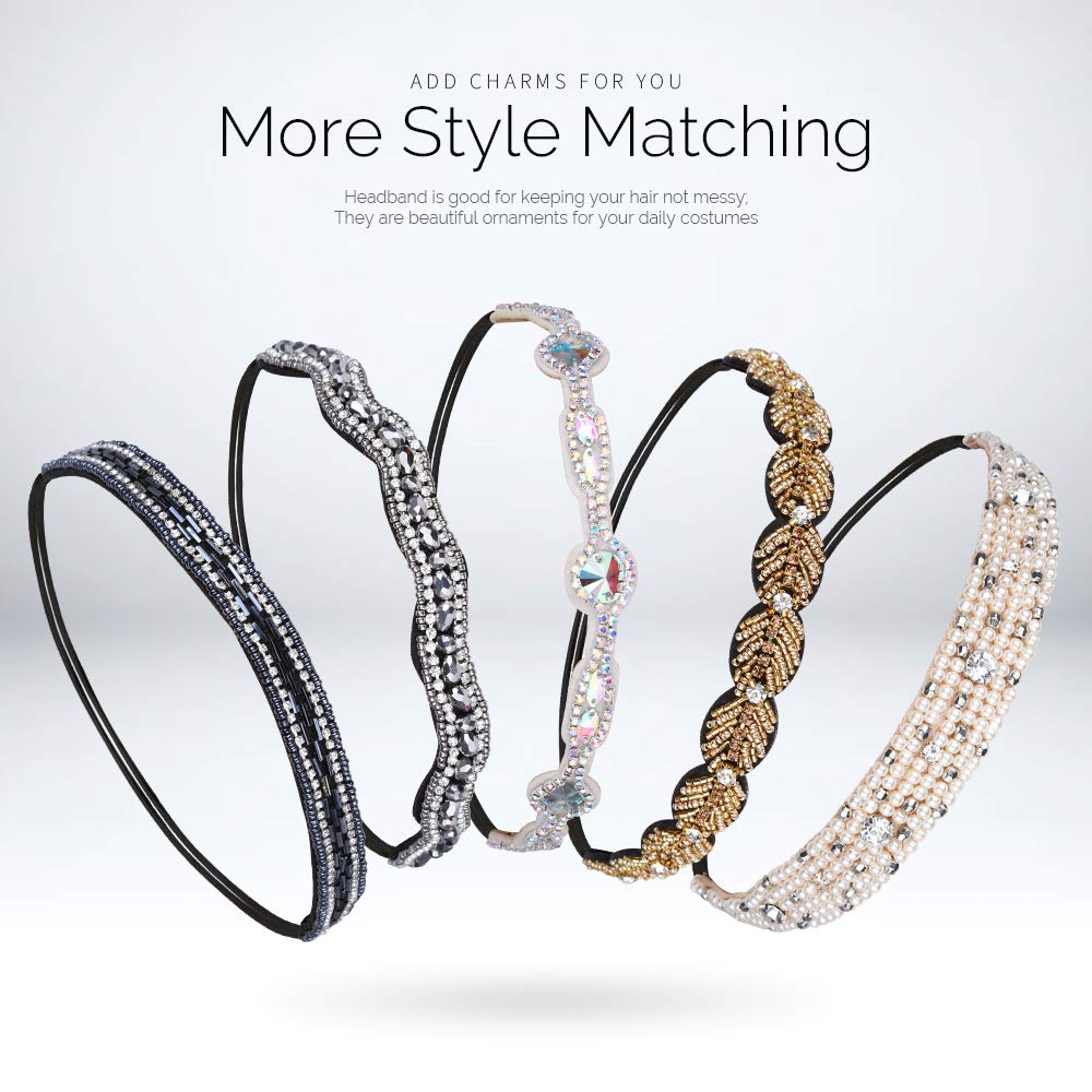 Teenitor headband jewels close-up ideal for weddings, parties, and festivals