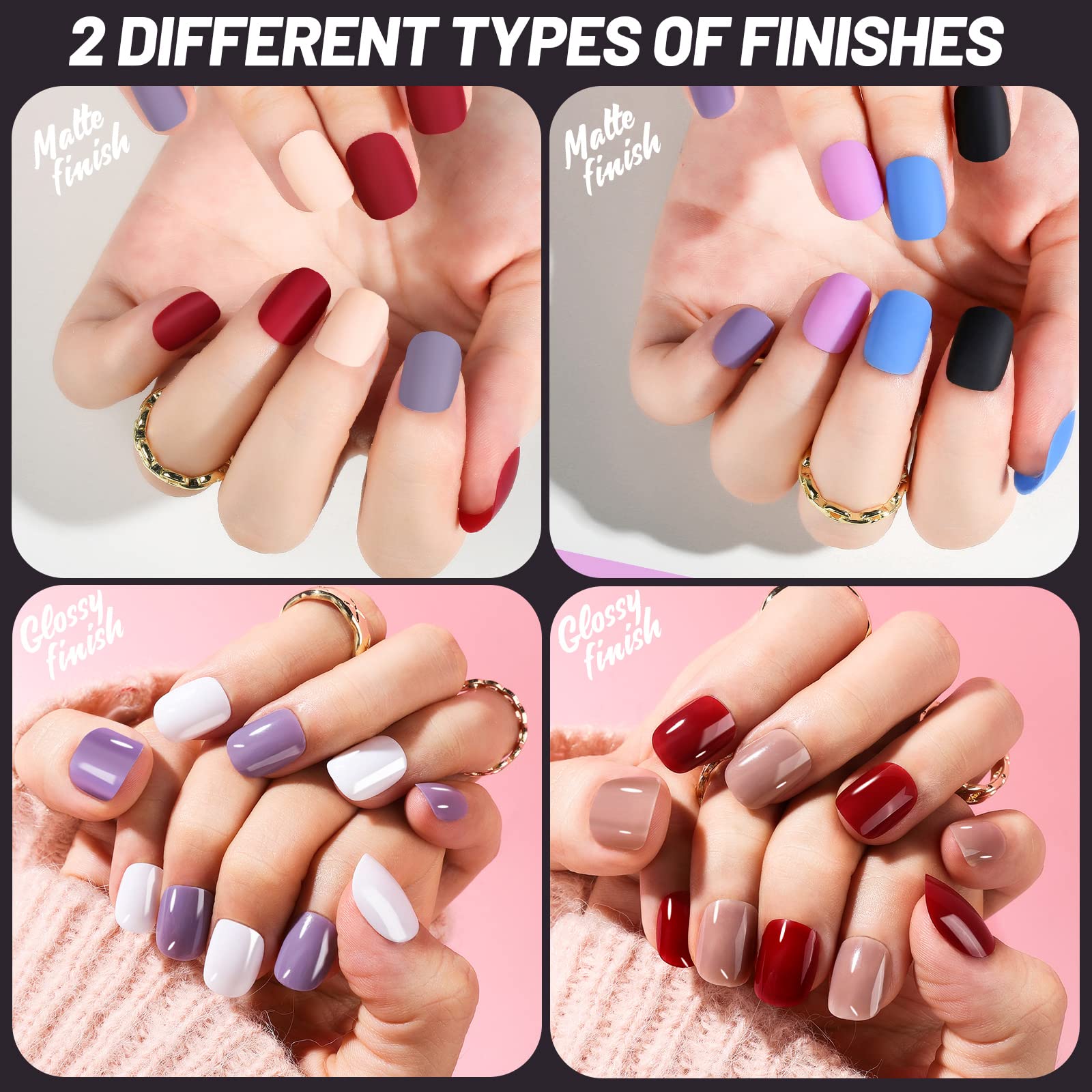 Teenitor jelly adhesive tabs simplify nail application and reliable grip.