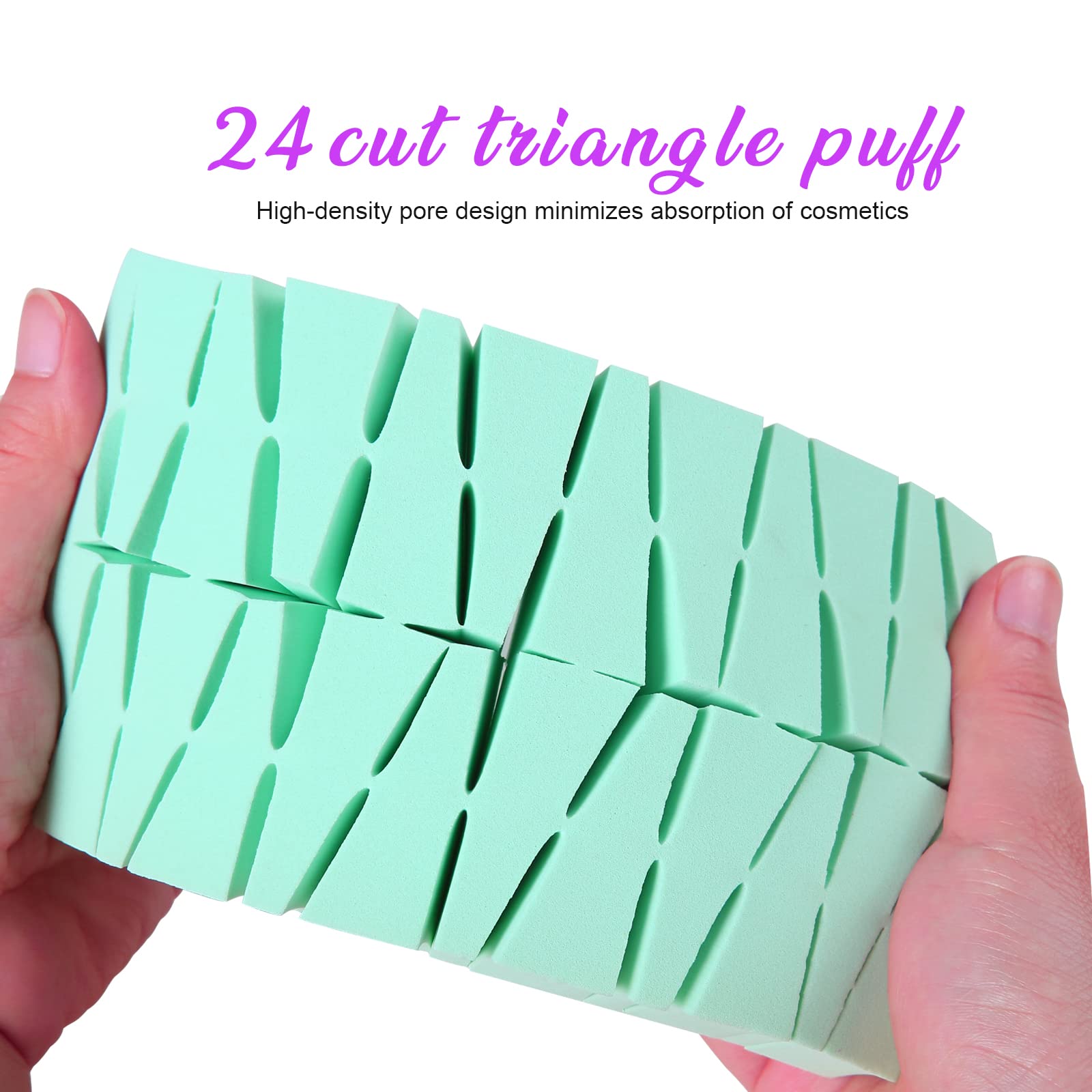 Teenitor latex-free disposable makeup sponges ideal for sensitive-skin applications.