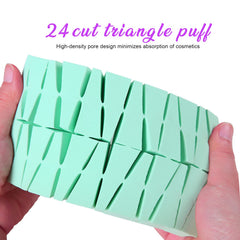 Teenitor latex-free disposable makeup sponges ideal for sensitive-skin applications.