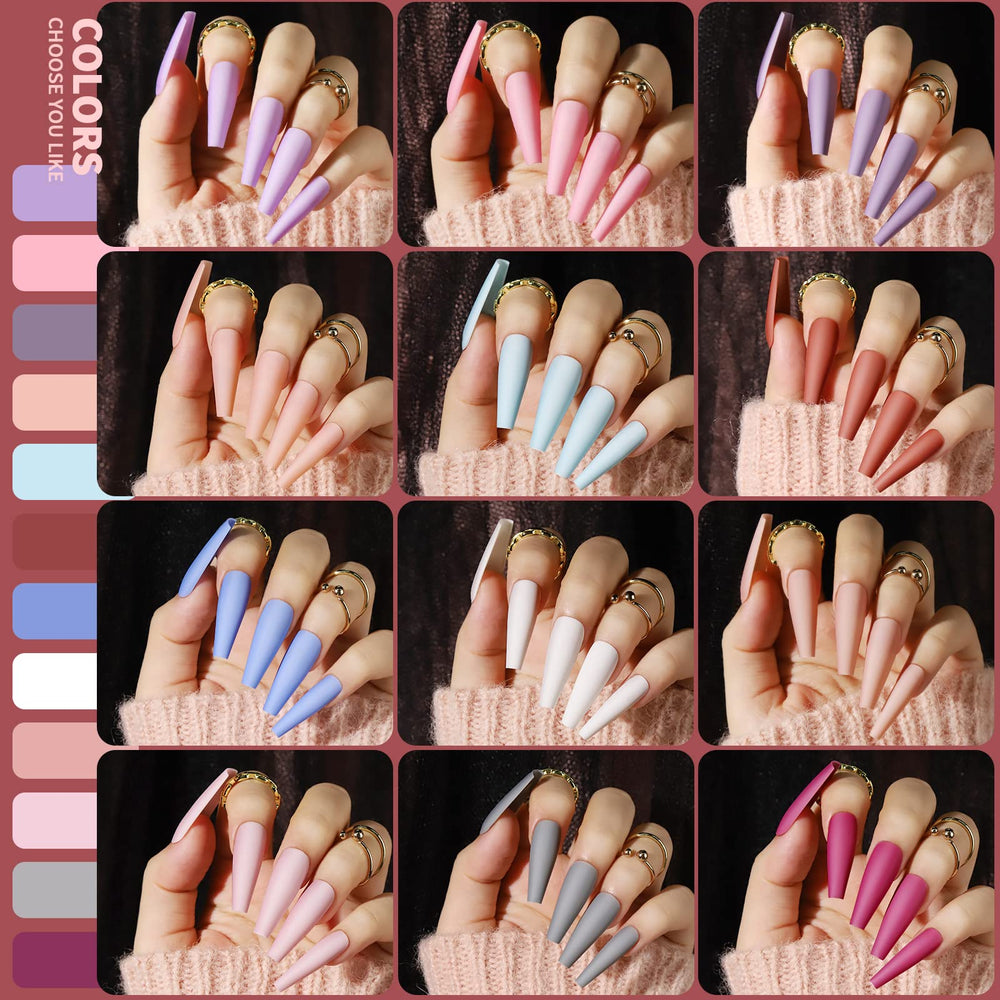 Teenitor nails on display offers an at‑a‑glance view of wear-ready matte options.
