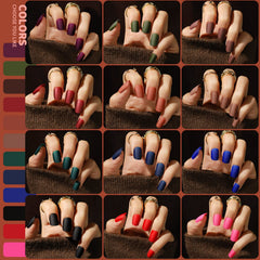 Teenitor matte square nails assortment offers diverse colors for personalized looks.