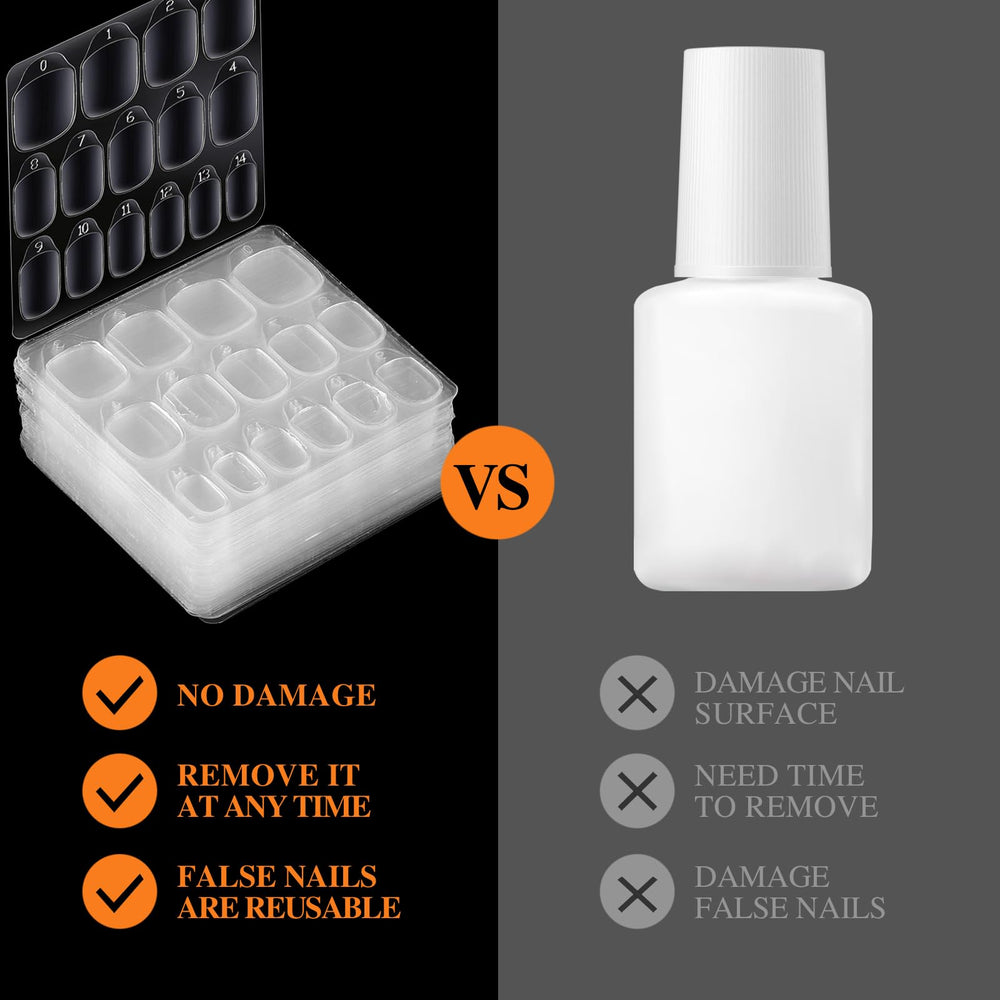 Teenitor nail adhesive tabs removal with warm water shows easy, damage-free removal.