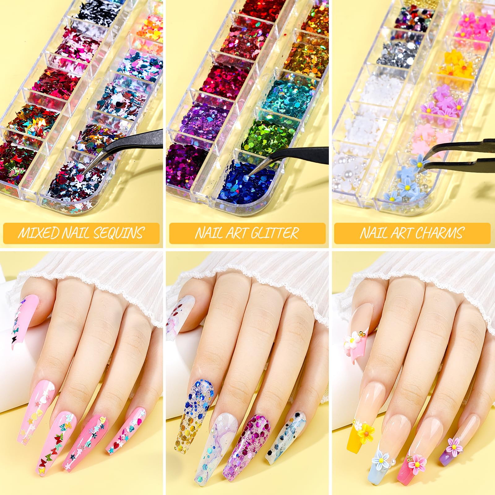 Teenitor nail art brushes for precise designs and clean lines