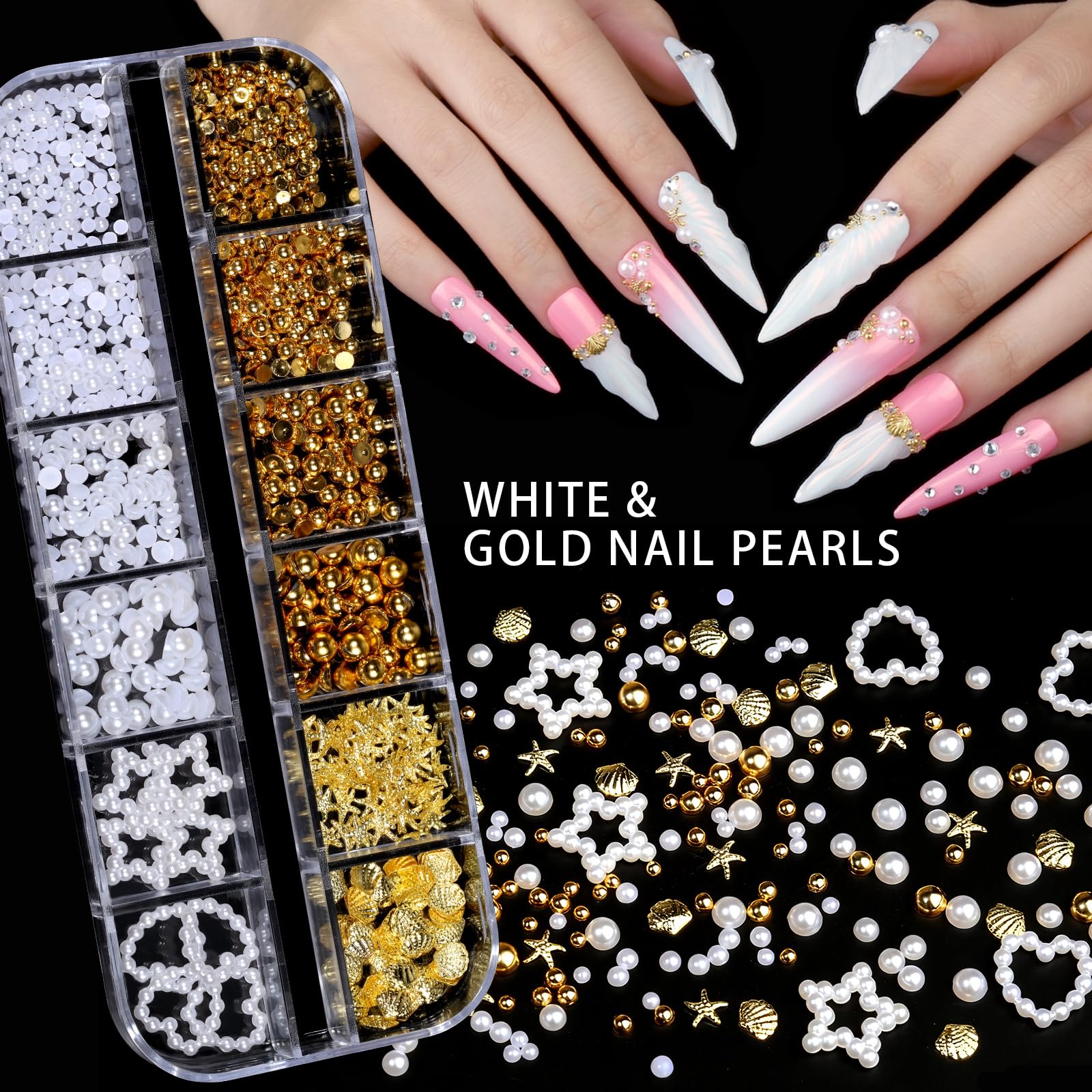 Teenitor nail art brushes and dotting tools for precise lines and patterns.
