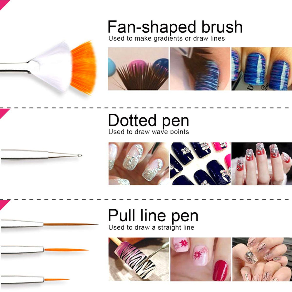 Teenitor Nail Art Kit dotting tools enable precise dots and patterns