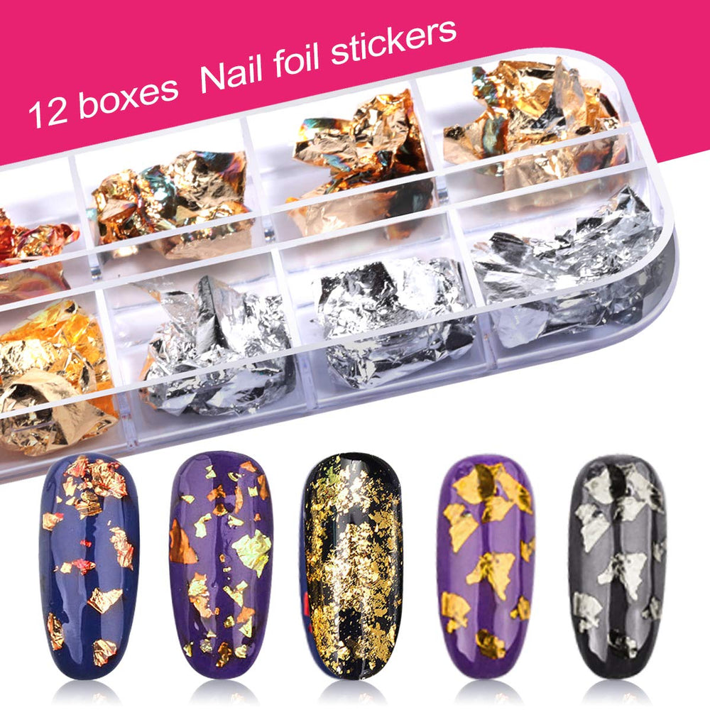Teenitor Nail Art Kit color gems offer sparkling, eye-catching details