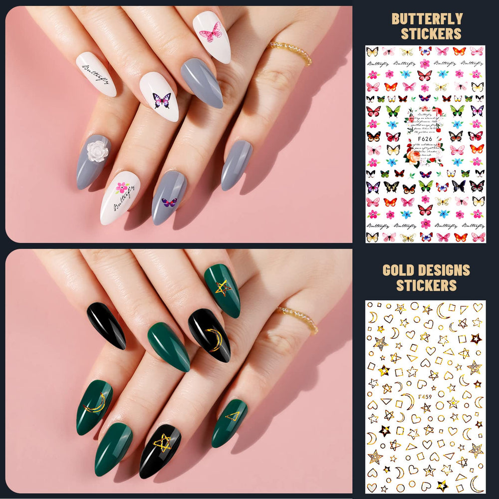 Teenitor nail-art-stickers-rose-gems adds easy, beginner-friendly decoration for personalized nails.