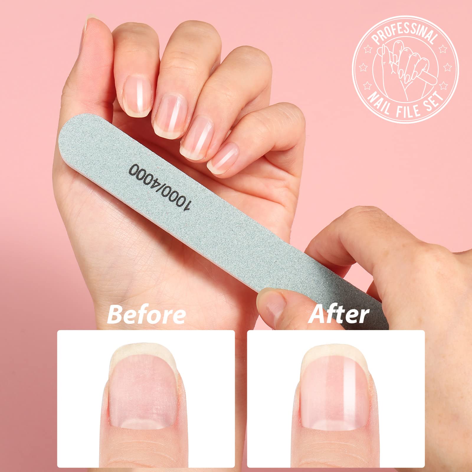 Teenitor nail files come in four shapes for versatile manicure options