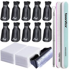 Teenitor Nail Gel Remover Kit Clips enable easy soak-off at home
