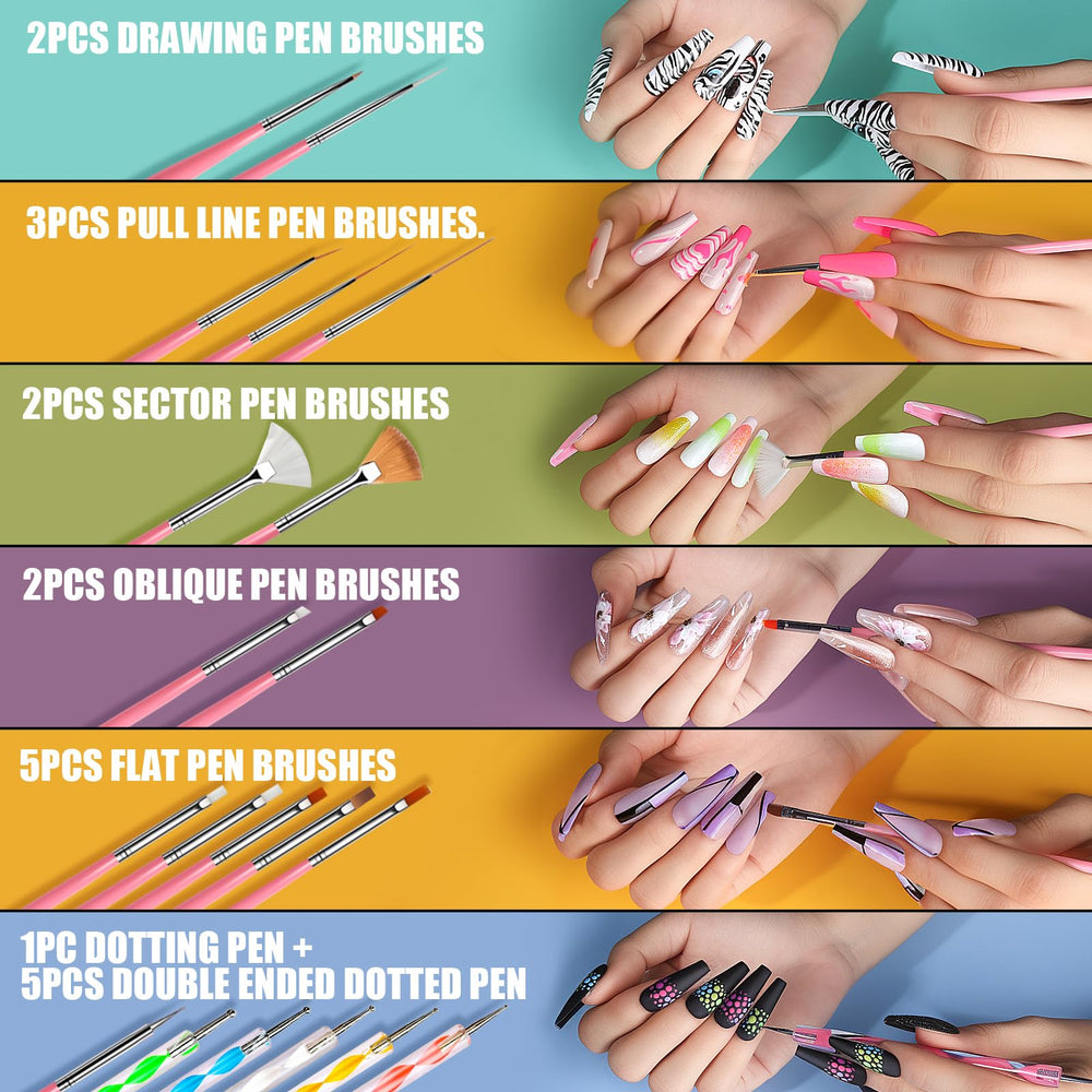 Teenitor gold stickers display rich designs for quick nail accents