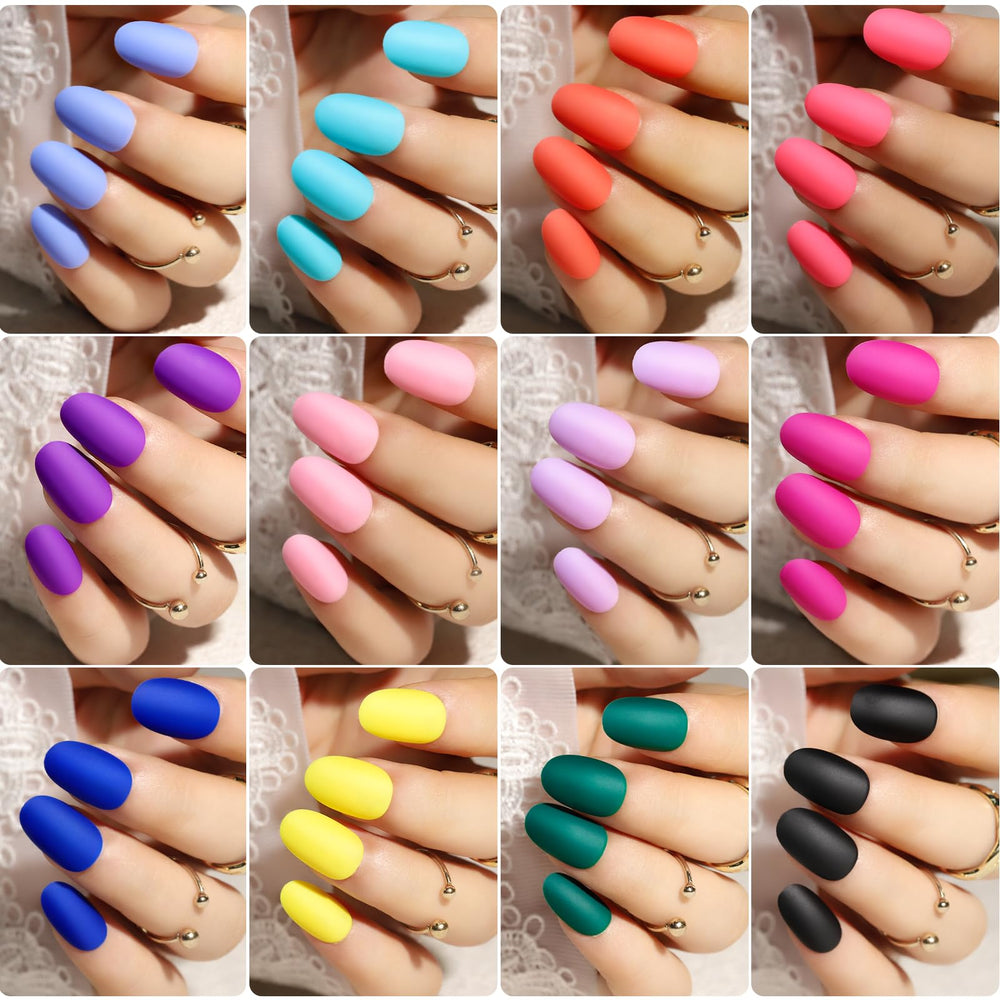  Teenitor flower charms included for decorative nail art on matte nails.