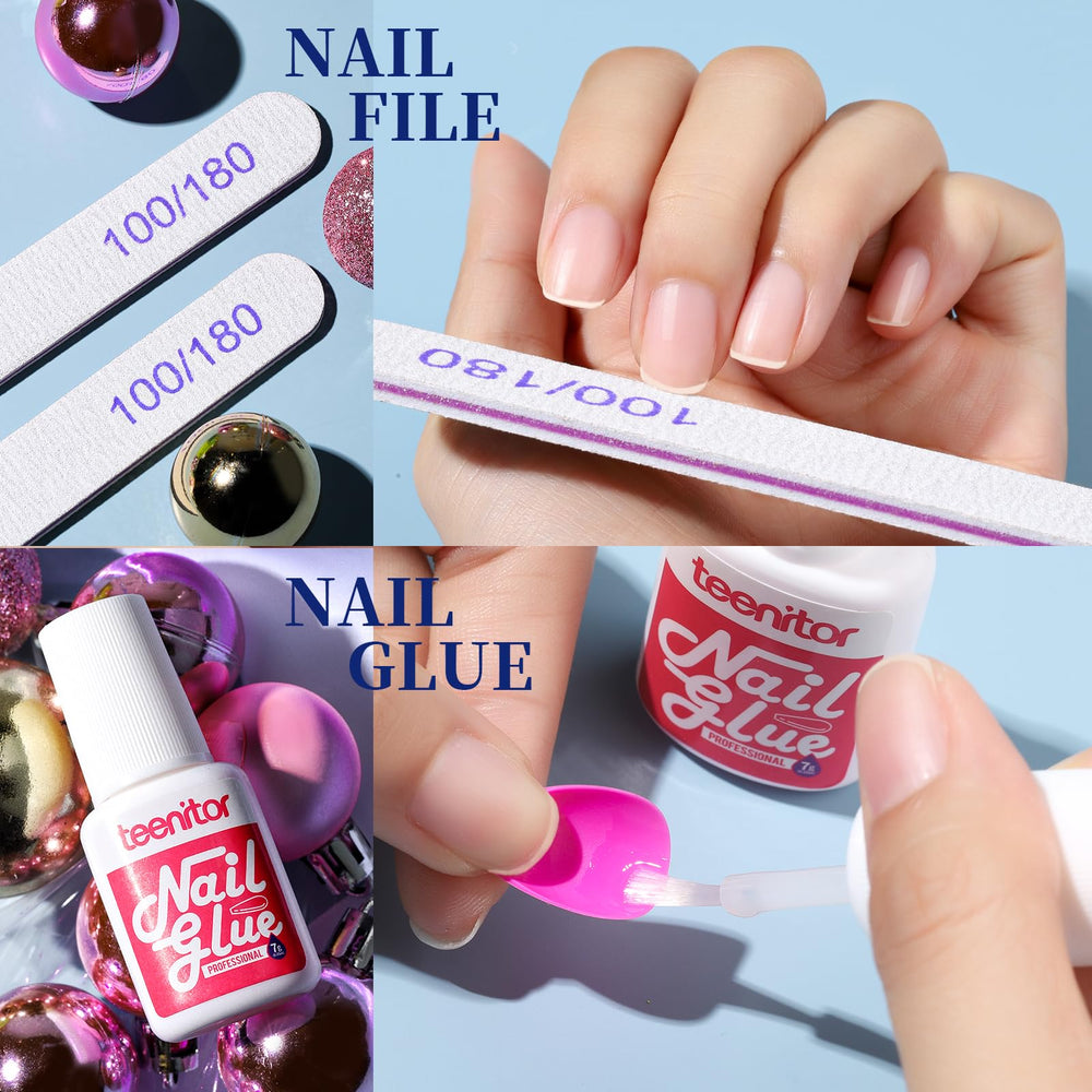 Teenitor pre-numbered tips for easy selection and precise nail matching.
