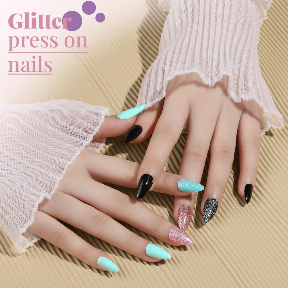 Teenitor toolkit nails include glue, tabs, files—easy setup for quick, salon-style manicures at home.