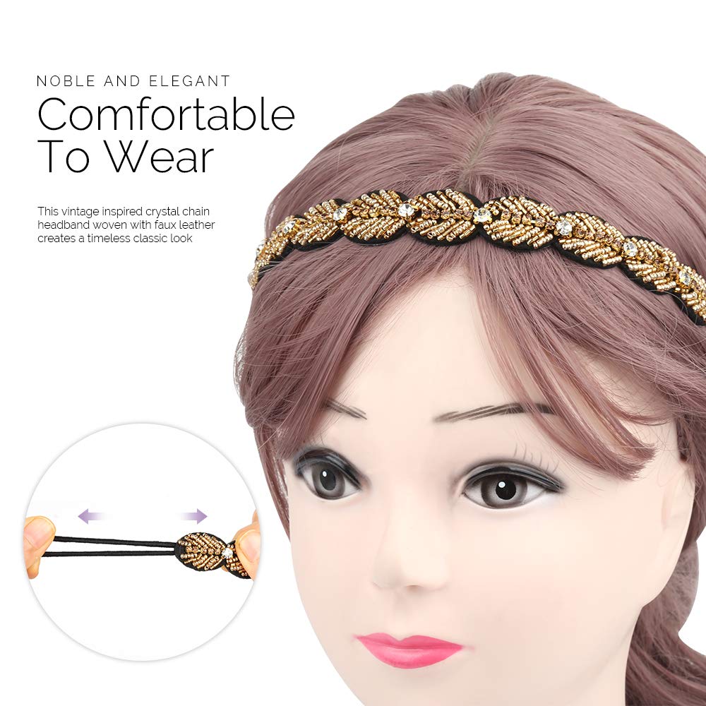 Teenitor rhinestone-beaded headband set highlighting delicate craftsmanship and reusable design
