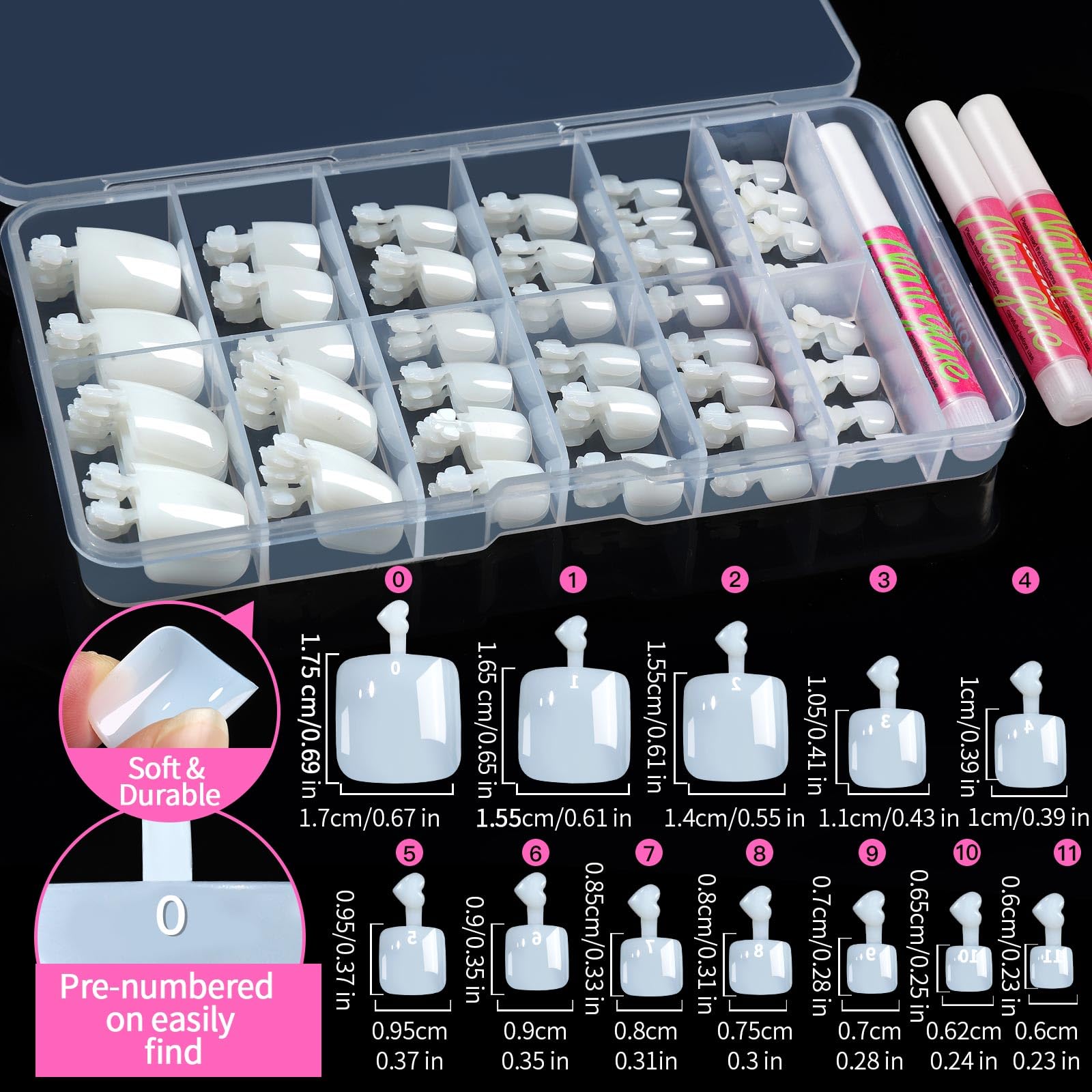 Teenitor sponge toe separator promoting clean application by preventing smudges during polish.