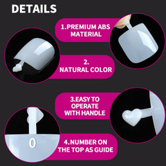 Teenitor nail glue bottles provide strong hold for durable false nails and long-lasting wear.