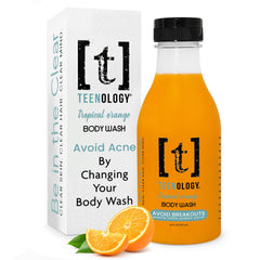 Teenology body wash bottle pour for teens delivers a gentle cleanse.