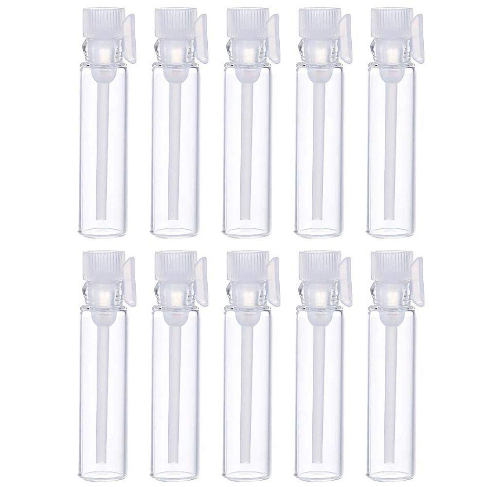 Teensery 100pcs empty perfume sample bottles in 1ml for easy sampling and travel