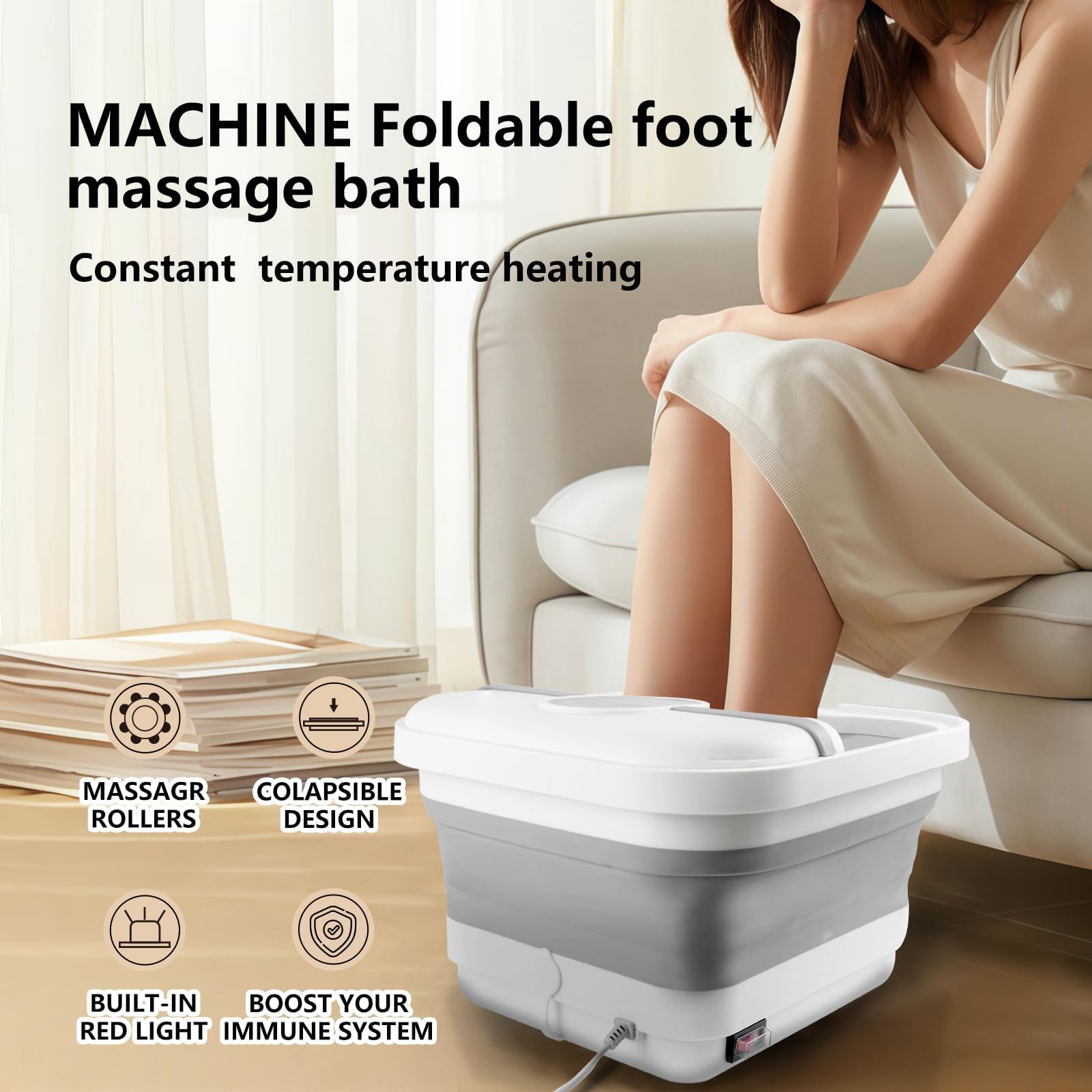 teepten foot spa is portable for travel and camping adventures.