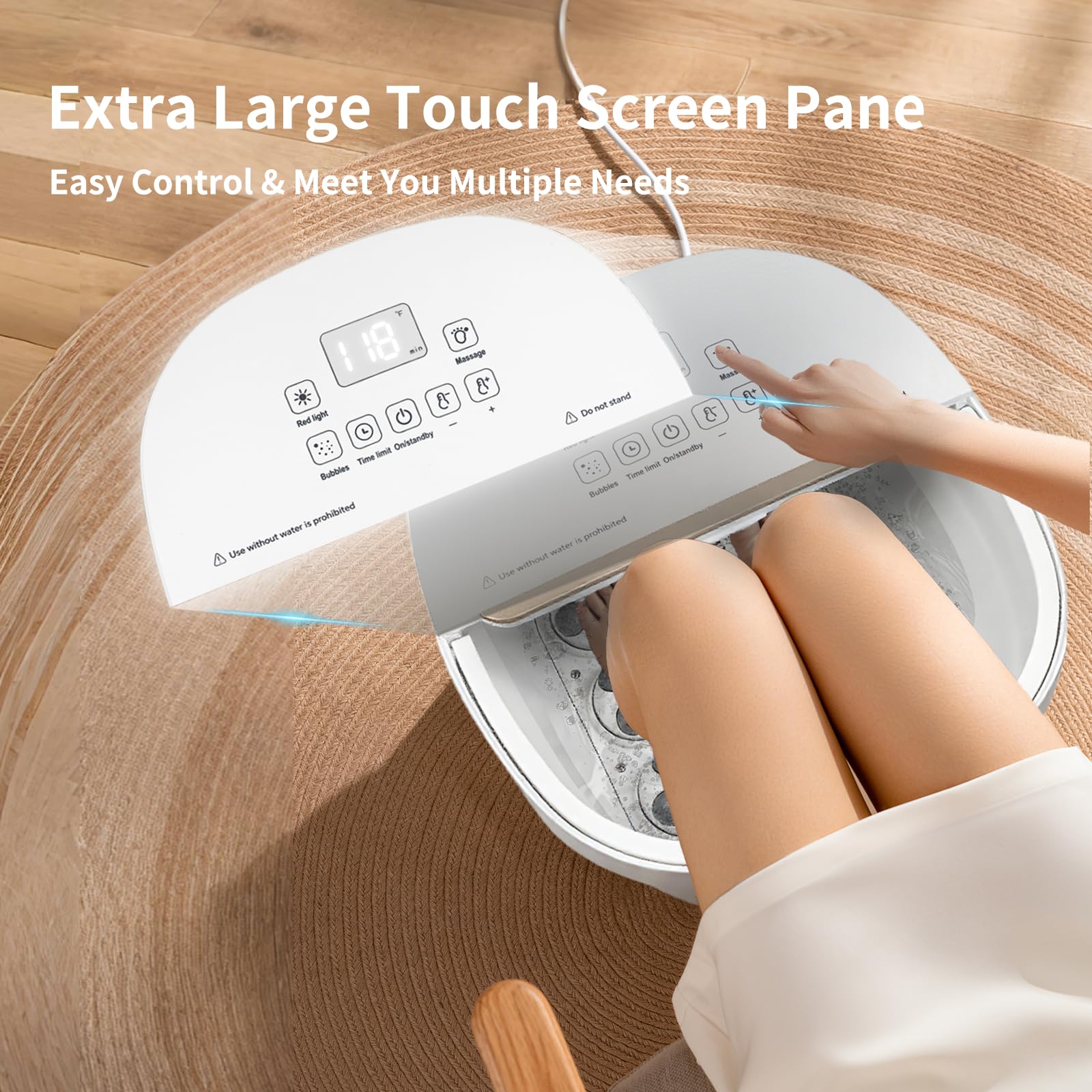teepten portable foot spa ready for travel and camping.