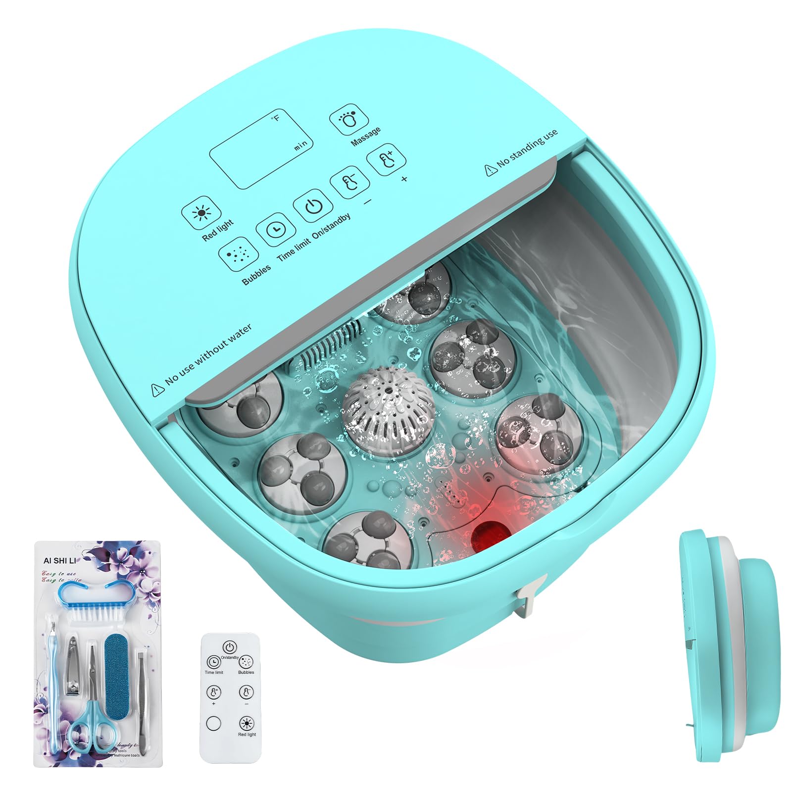 teepten pedicure foot spa heat warms water for a relaxing soak