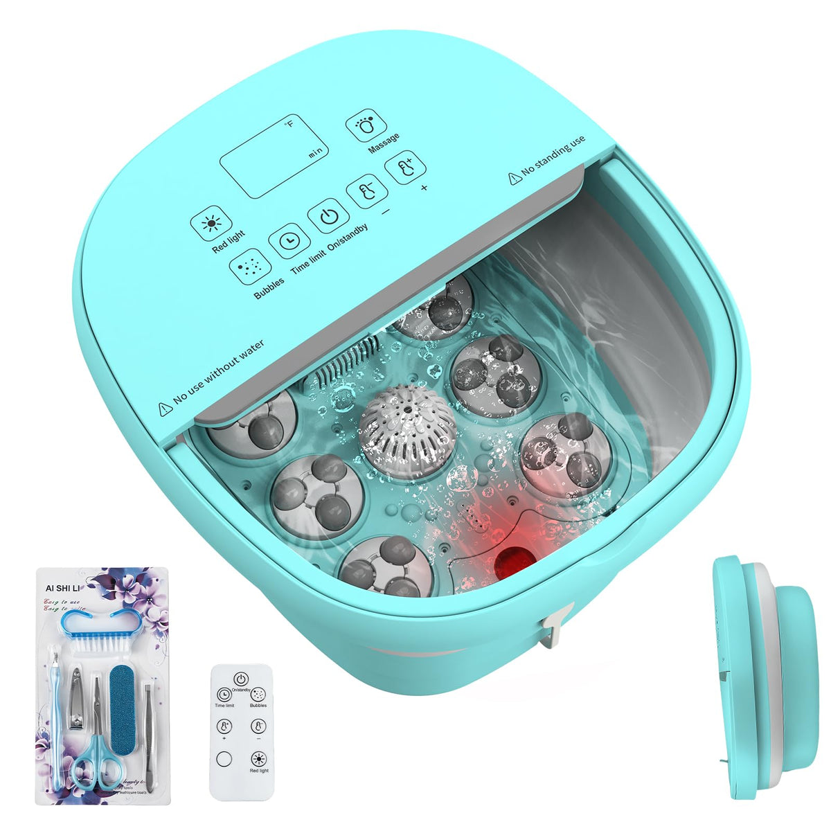 teepten pedicure foot spa heat warms water for a relaxing soak