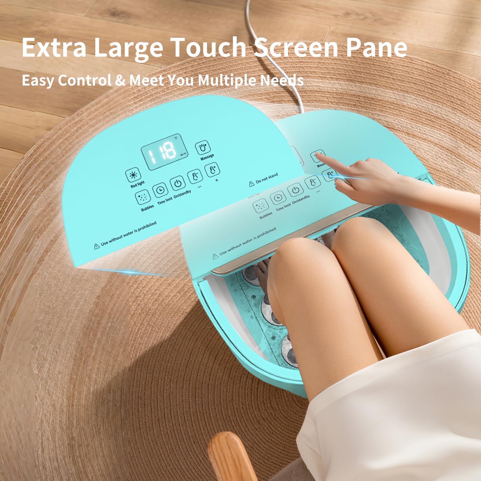 teepten portable foot bath travel-ready for on-the-go comfort