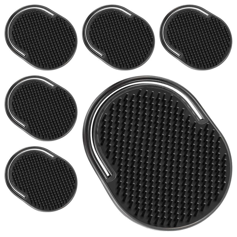 TEESSUE palm comb compact pocket demonstrates travel-friendly grooming on the go.