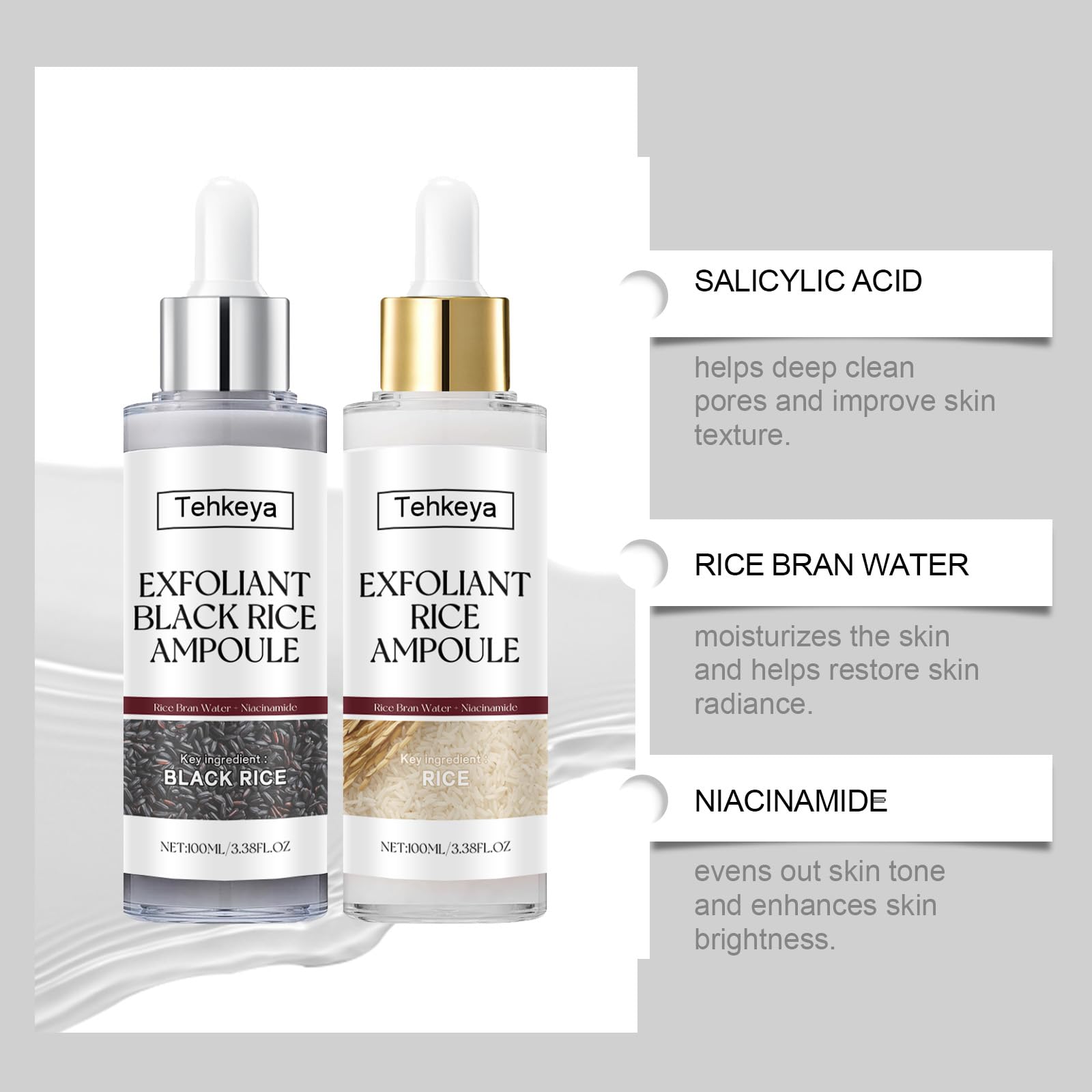 Tehkeya-liquid-peel-gel texture shows gentle exfoliation without irritation.