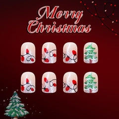 Teilihai short square nails showing compact snap-on wear for quick glam.
