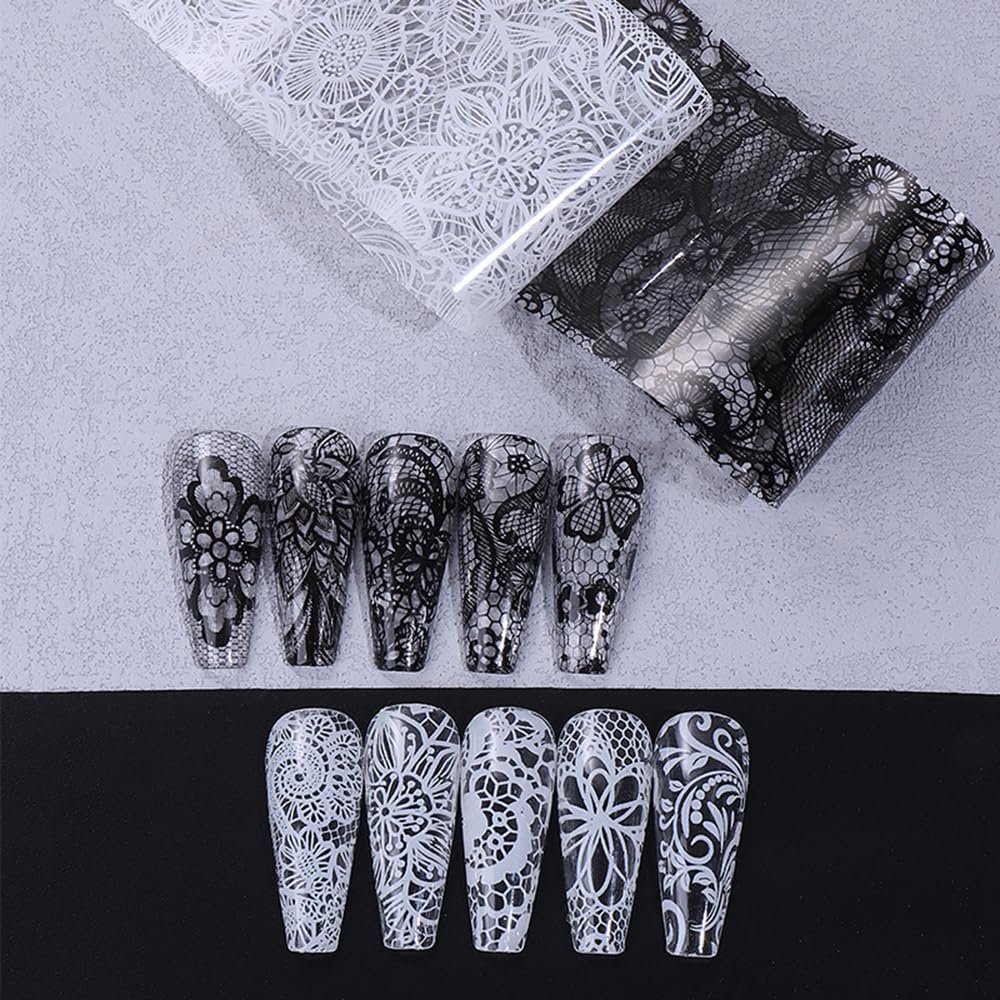 Teilihai lace foil sheets help create glossy gel-like effects at home.