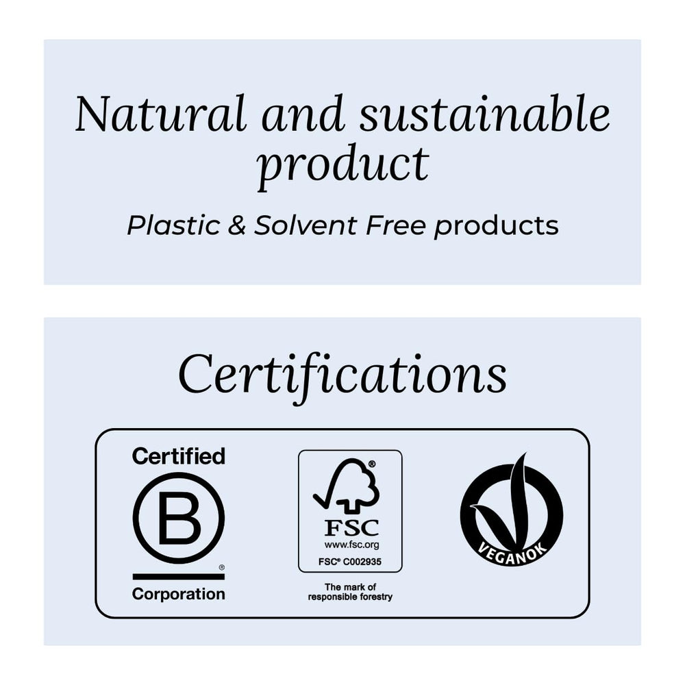 TEK eco-packaging with organic cotton pouch supports sustainable routine