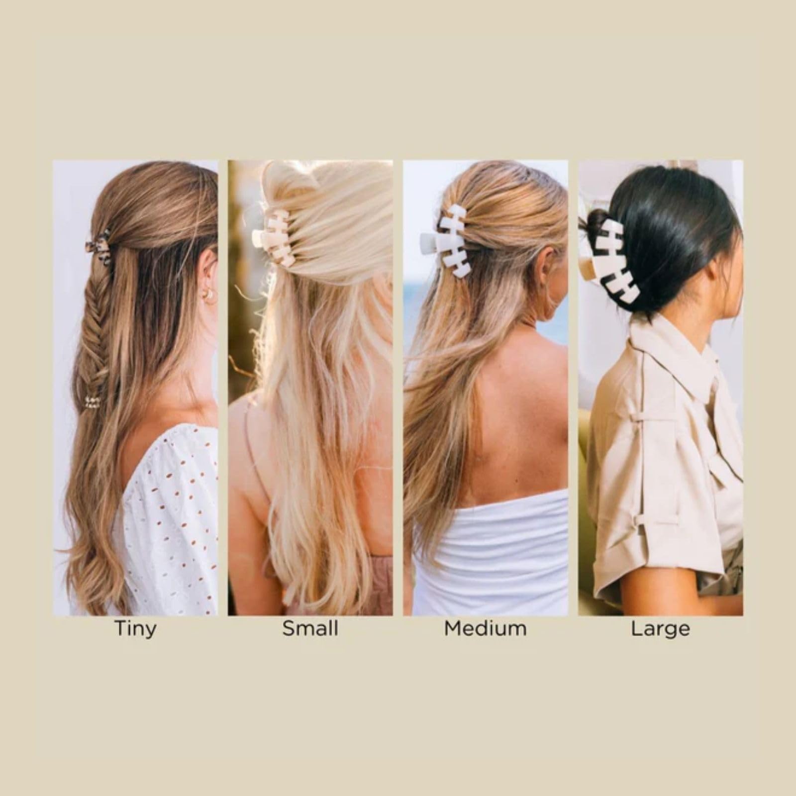 Teleties large clip perfect for half-up styles and busy mornings.