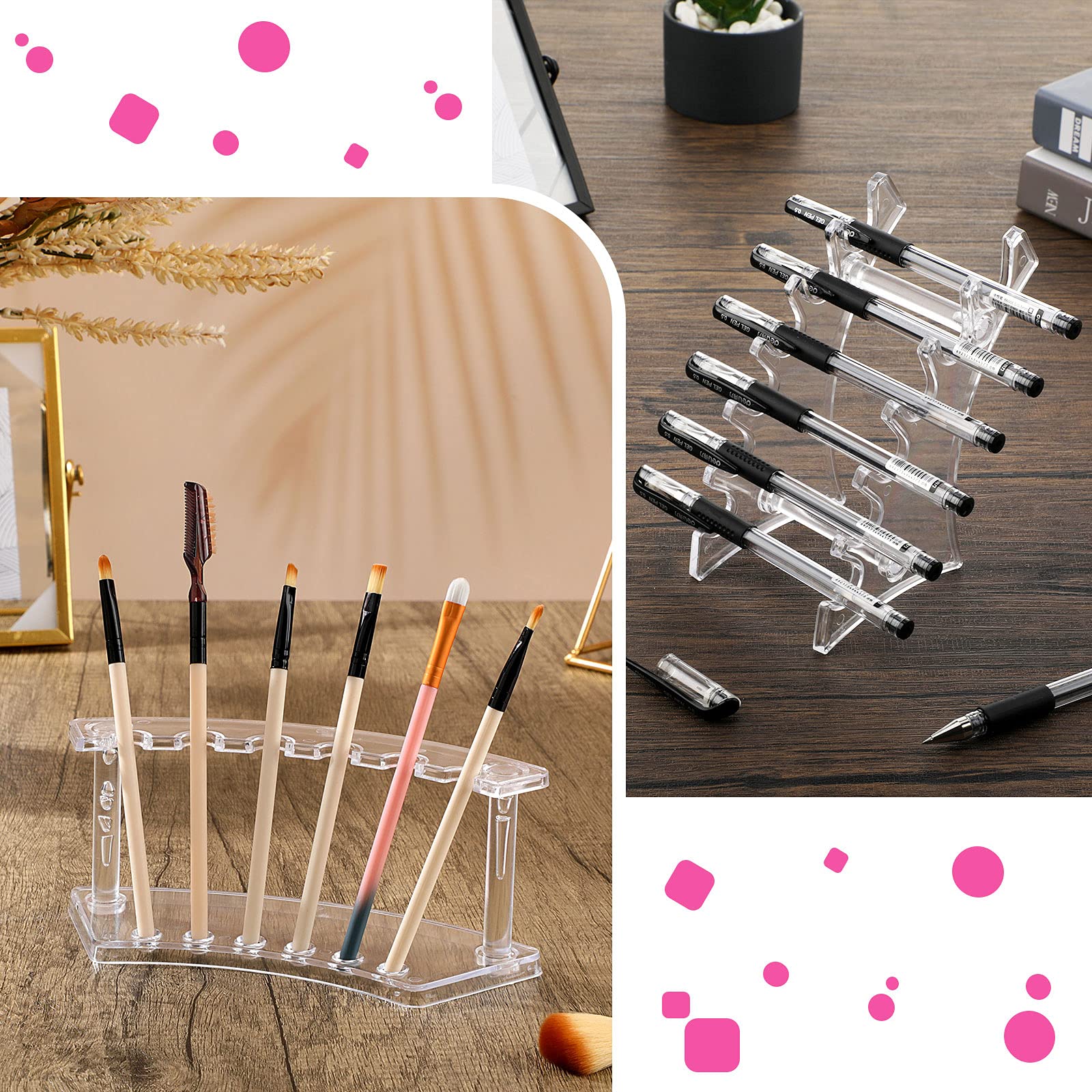 Teling nail brush holder stand keeps small tools organized.