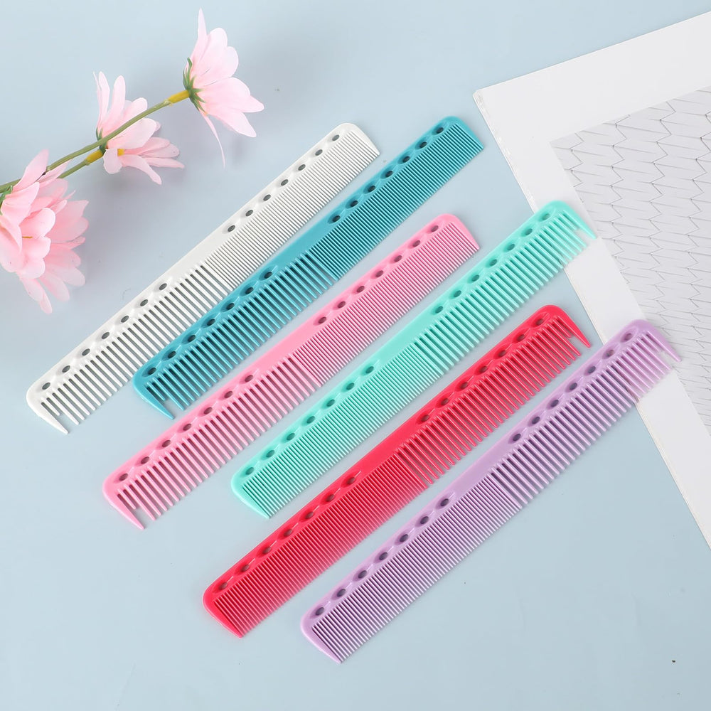 Telooco 6pc cutting combs pack is travel-ready for grooming on the go.
