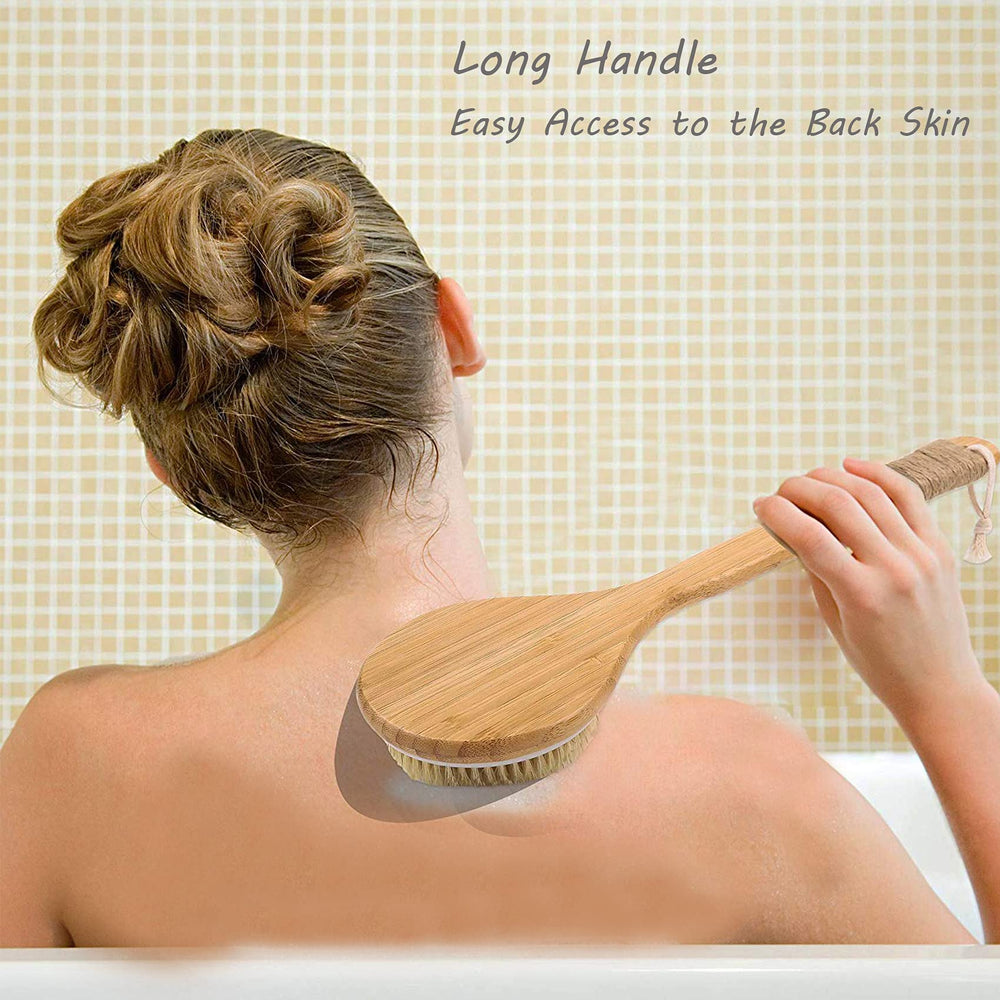 TEMEAYE dry brushing kit with stainless hooks for wall storage