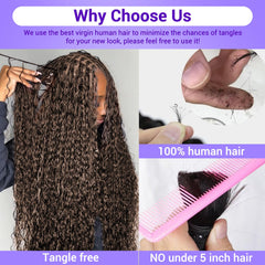 Temlux wet and wavy braiding hair closeup demonstrates flexible texture blends