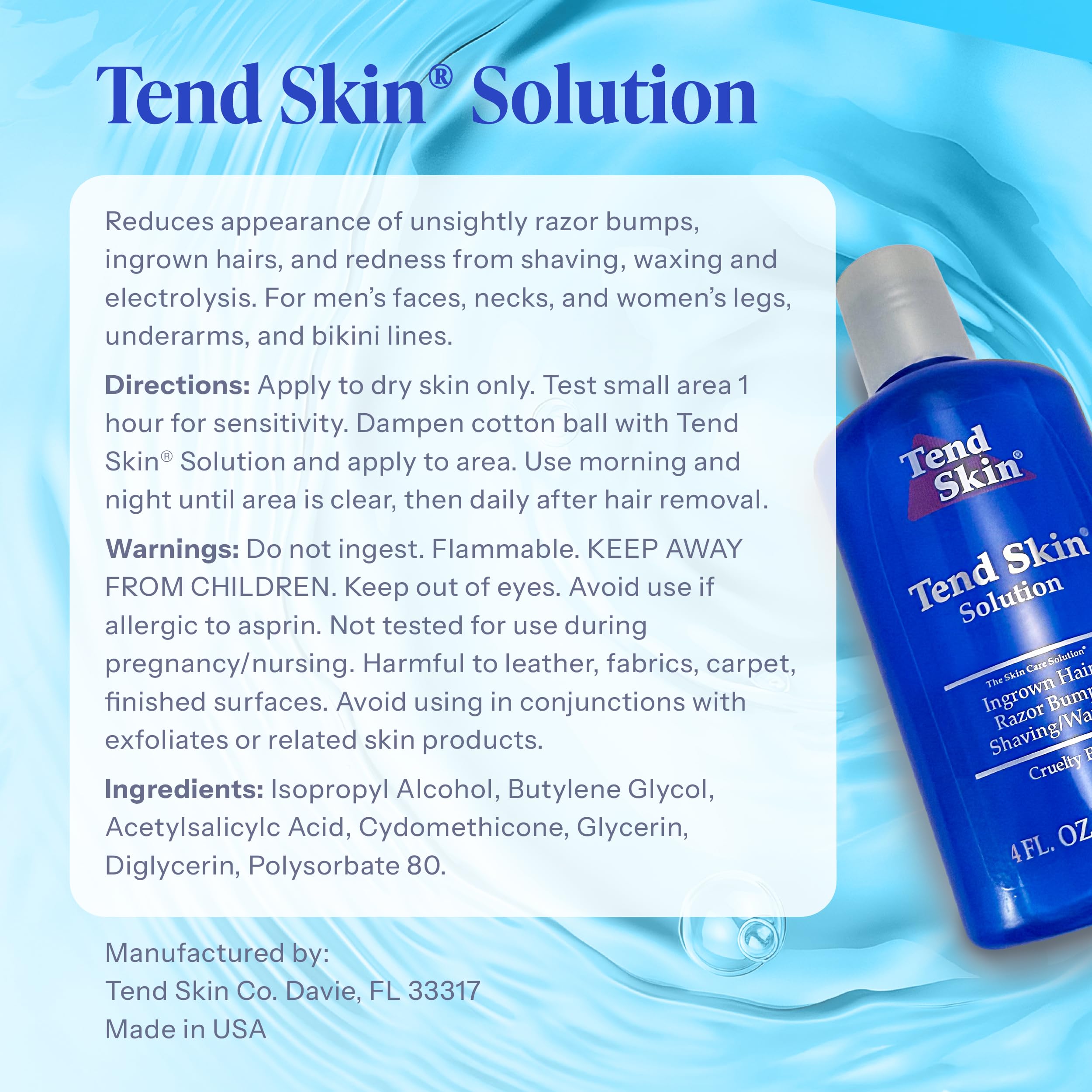 Tend Skin cruelty-free packaging underscores ethical skincare choice and gentle formulation.
