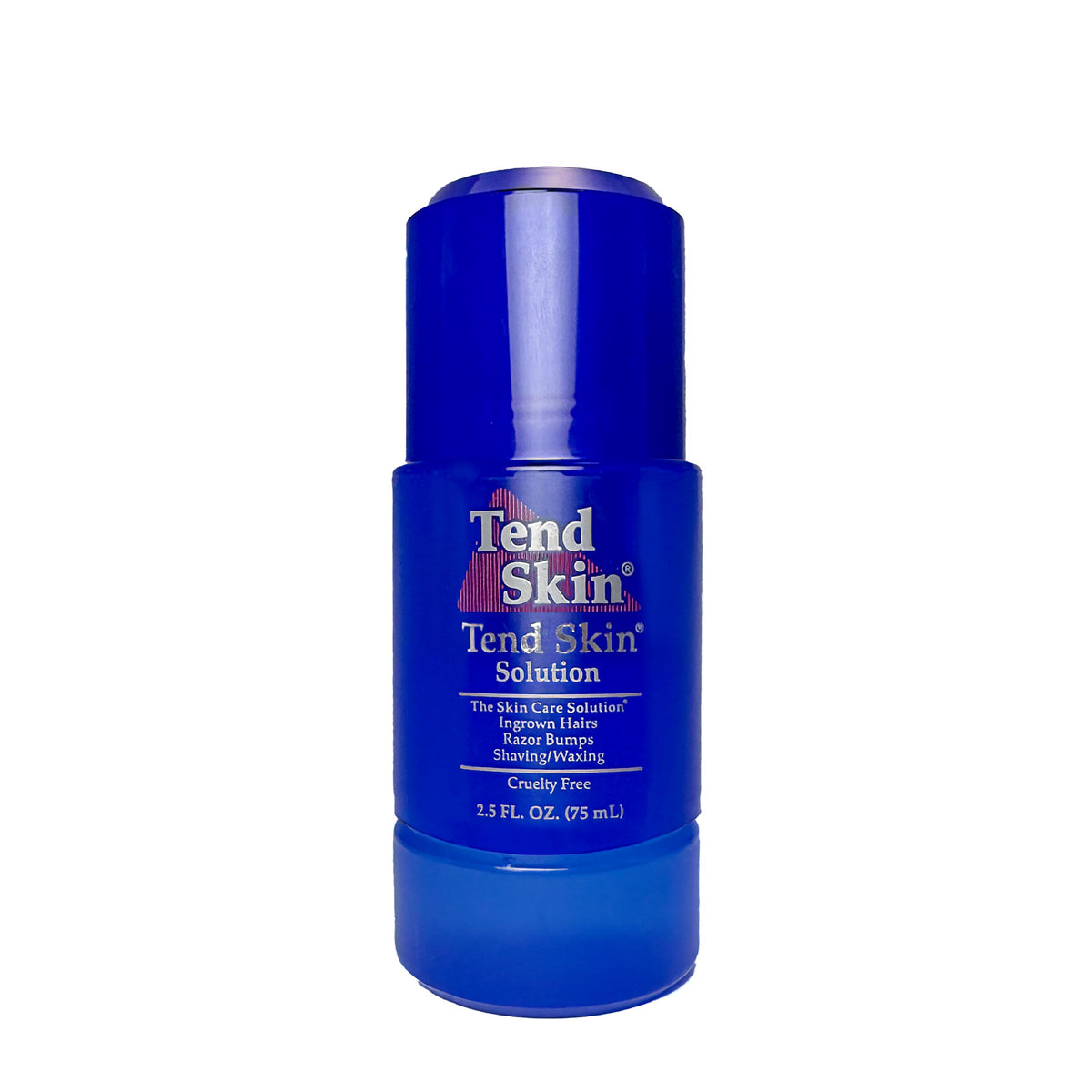 Tend Skin Razor Bump Solution bottle shows targeted roll-on for smoother post-shave skin