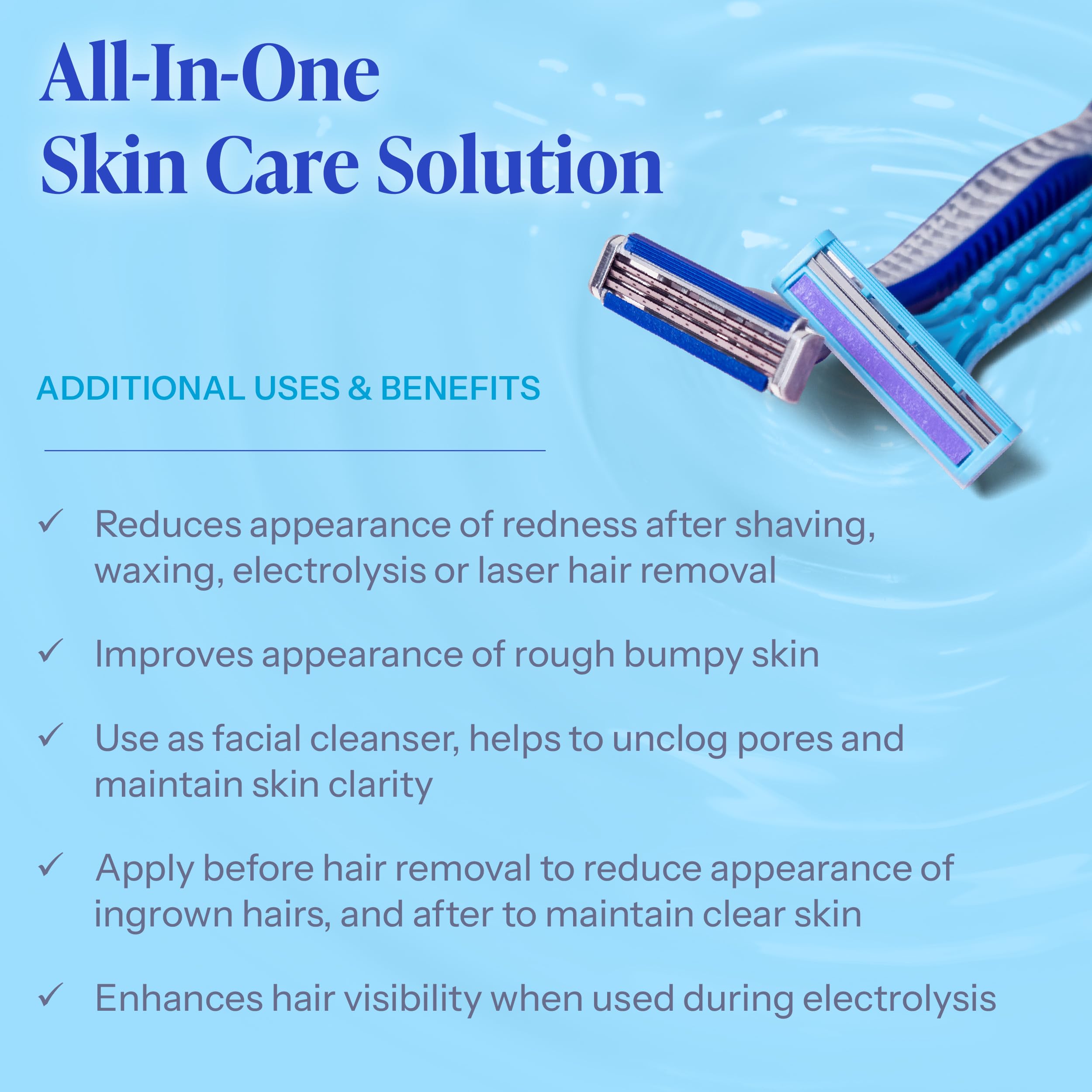 Tend Skin face-toner applying image showing micro-peel effect