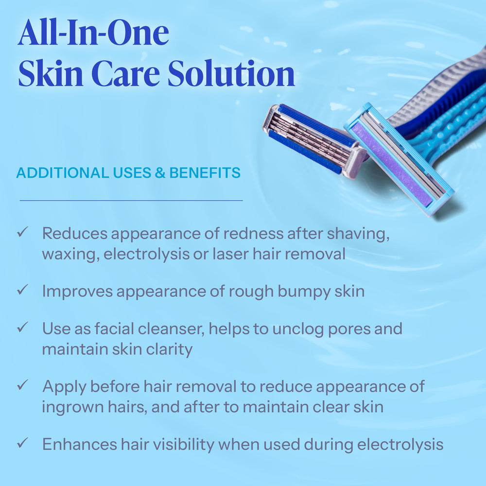 Tend Skin face-toner applying image showing micro-peel effect